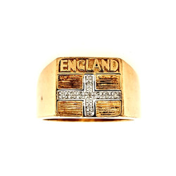 Pre Owned 9ct England Signet Ring ZQ455